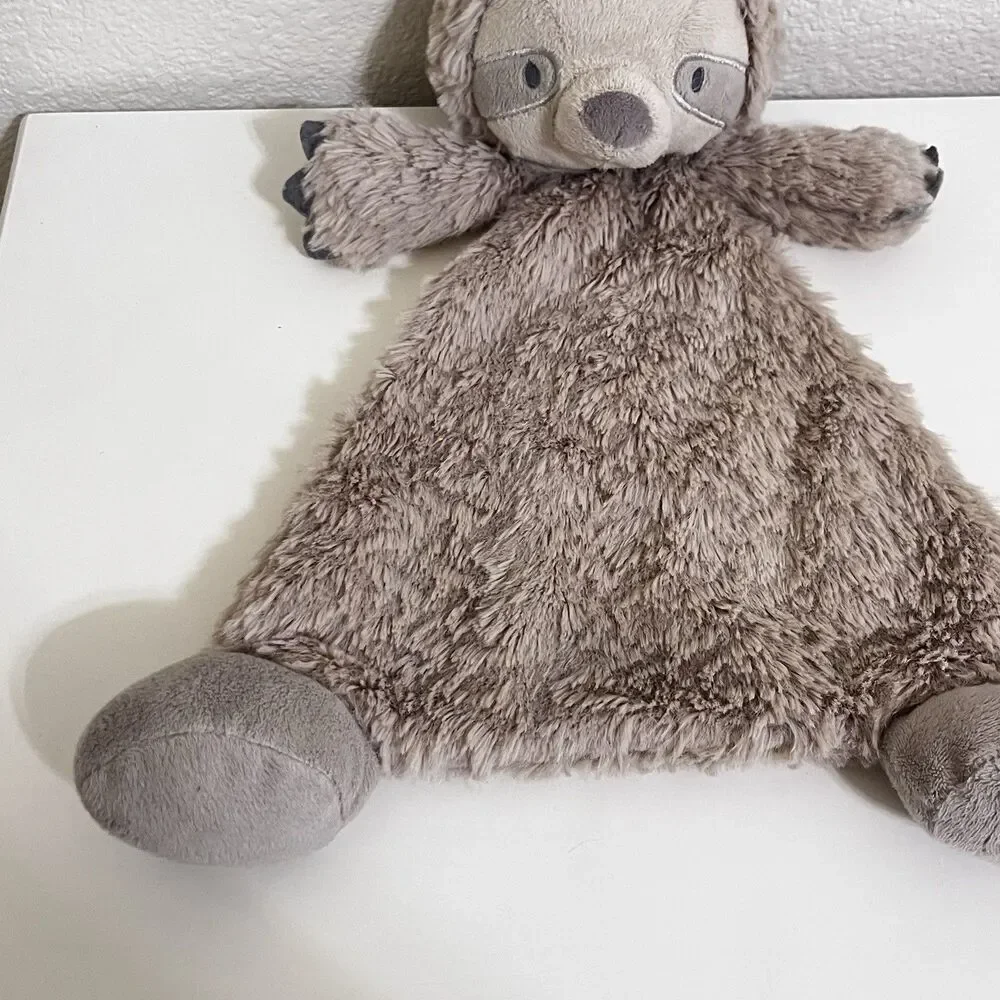 Demdaco Sloth Flat Security Blanket Rattle Lovey Lovie Plush 2019